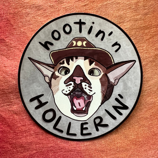 Hootin’ n Hollerin’ Aldous Memorial Sticker
